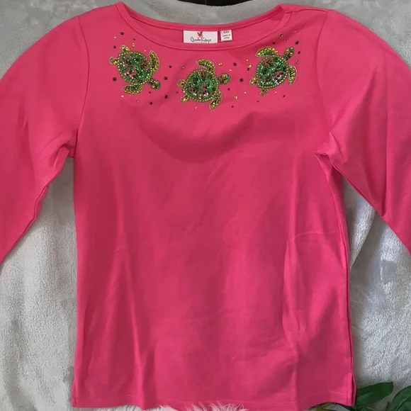 Quacker Factory 3/4 Sleeve Shirt with Turtle🐢🐢🐢 - Picture 4 of 16